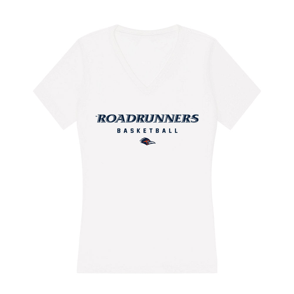 UTSA - NCAA Men's Basketball : Jayson Peterson - Women's V-Neck T-Shirt-0
