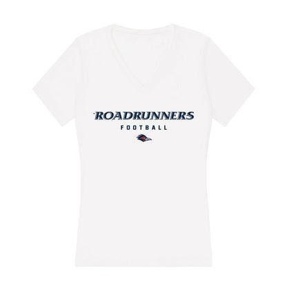 UTSA - NCAA Football : Tim Huff Jr. - Women's V-Neck T-Shirt-0
