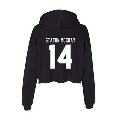 Seton Hall - NCAA Men's Basketball : AJ Staton McCray - Women's Crop Fleece Hoodie-1