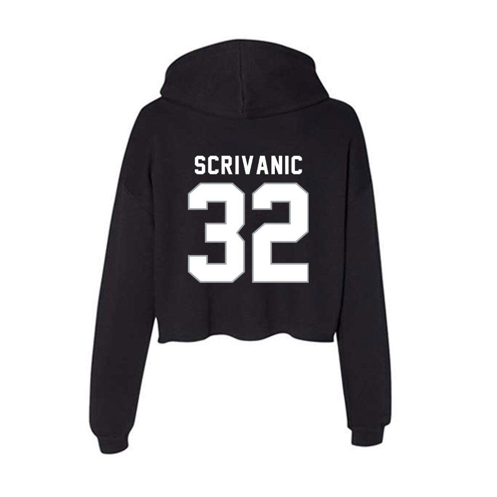 Seton Hall - NCAA Baseball : Frank Scrivanic - Women's Crop Fleece Hoodie-1