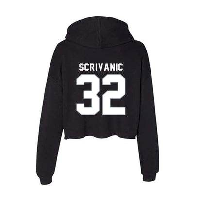 Seton Hall - NCAA Baseball : Frank Scrivanic - Women's Crop Fleece Hoodie-1