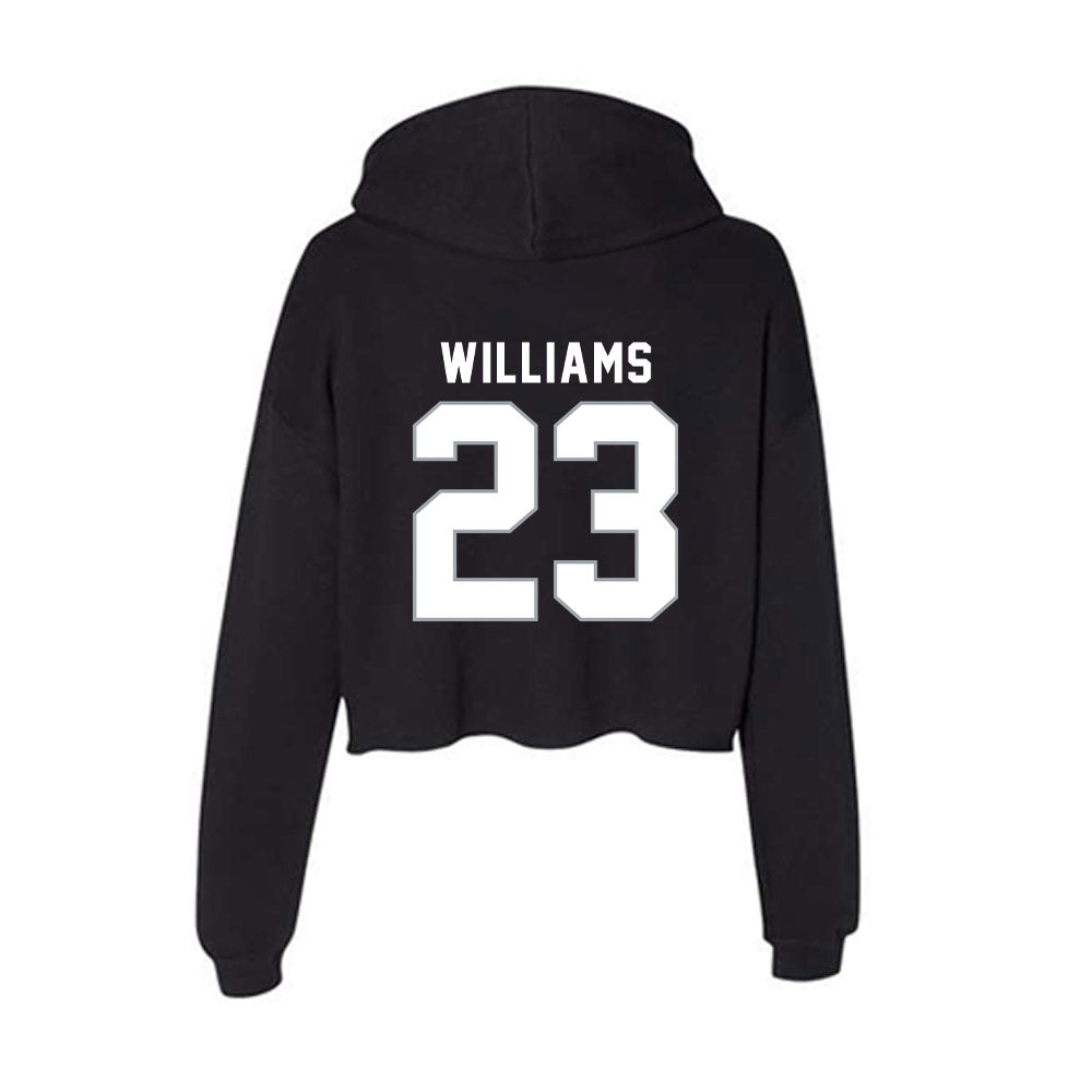 Seton Hall - NCAA Men's Basketball : Michael Williams - Women's Crop Fleece Hoodie-1