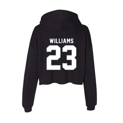 Seton Hall - NCAA Men's Basketball : Michael Williams - Women's Crop Fleece Hoodie-1