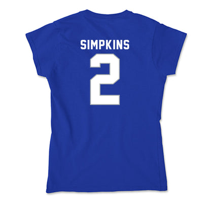 Seton Hall - NCAA Men's Basketball : Tajuan Simpkins - Soft Style Women’s T-Shirt-1