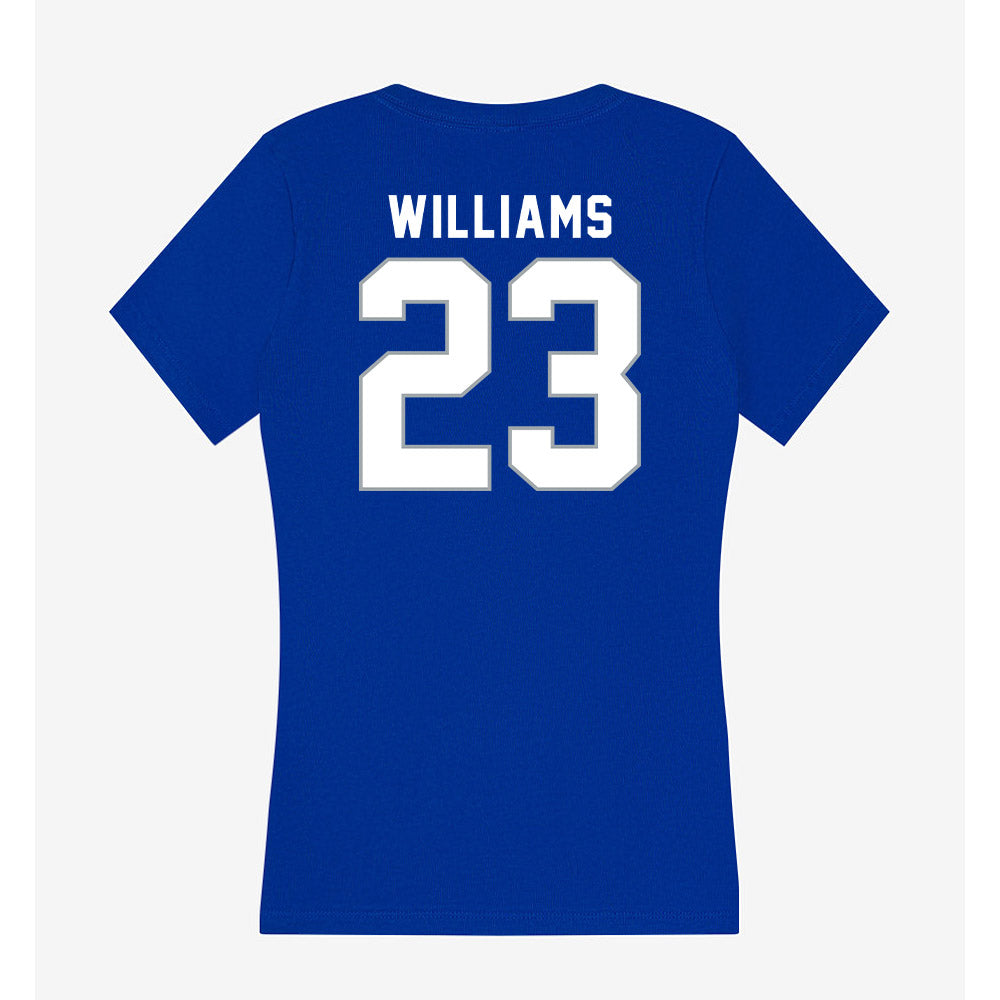Seton Hall - NCAA Men's Basketball : Michael Williams - Women's V-Neck T-Shirt-1