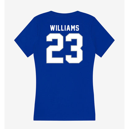 Seton Hall - NCAA Men's Basketball : Michael Williams - Women's V-Neck T-Shirt-1