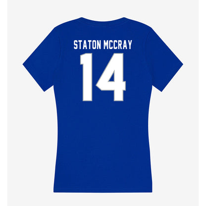 Seton Hall - NCAA Men's Basketball : AJ Staton McCray - Women's V-Neck T-Shirt-1