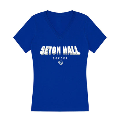 Seton Hall - NCAA Women's Soccer : Kaylin Mallon - Women's V-Neck T-Shirt-0