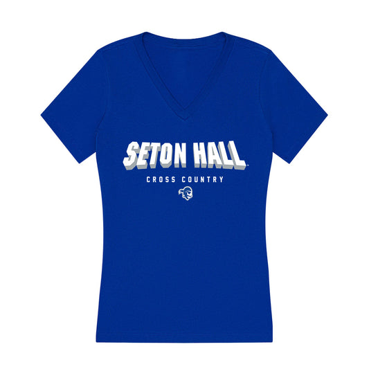 Seton Hall - NCAA Women's Cross Country : Destiny Lopez - Women's V-Neck T-Shirt-0