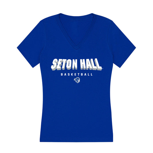 Seton Hall - NCAA Men's Basketball : AJ Staton-McCray - Women's V-Neck T-Shirt-0