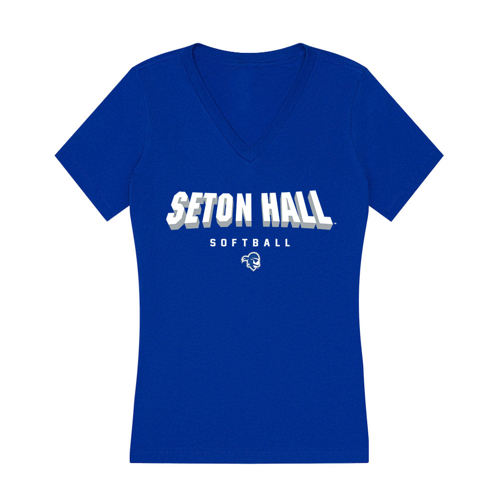 Seton Hall - NCAA Softball : Violet D’Orazio-Lelli - Women's V-Neck T-Shirt-0