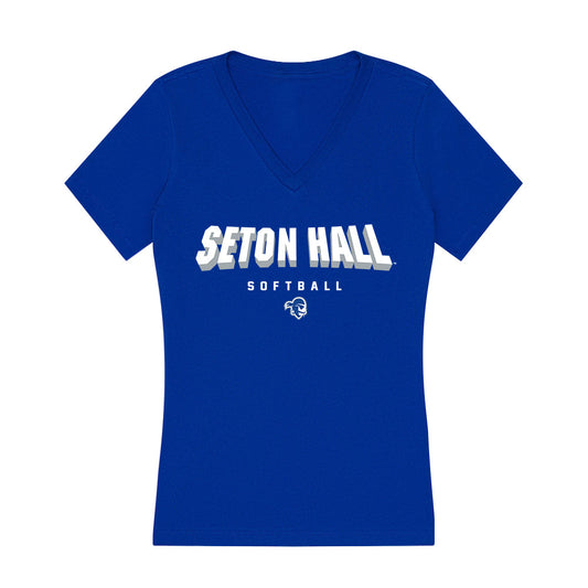 Seton Hall - NCAA Softball : Vanessa Kates - Women's V-Neck T-Shirt-0