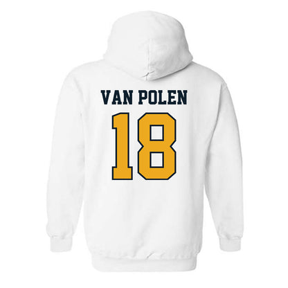 ETBU - NCAA Men's Ice Hockey : Barran Van Polen - Classic Shersey Hooded Sweatshirt-1
