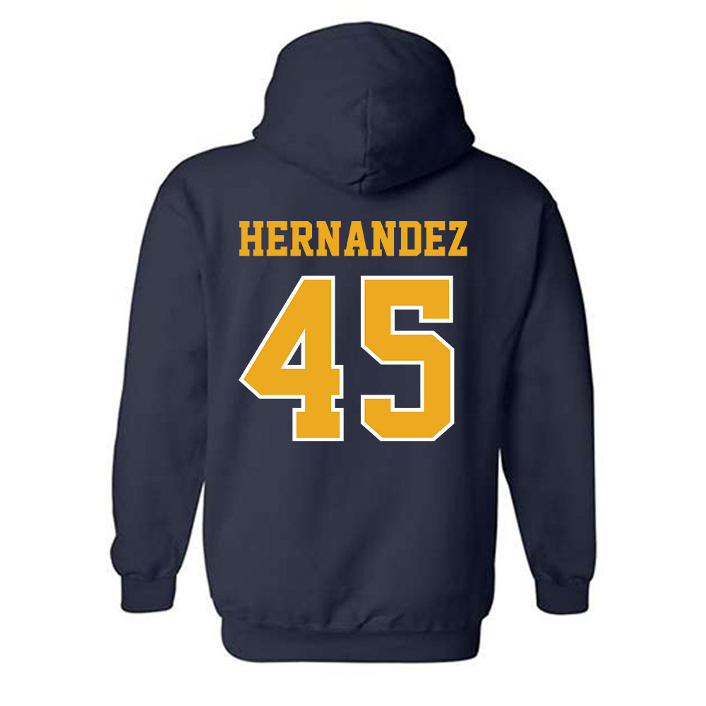 ETBU - NCAA Football : Aidan Hernandez - Classic Shersey Hooded Sweatshirt-1