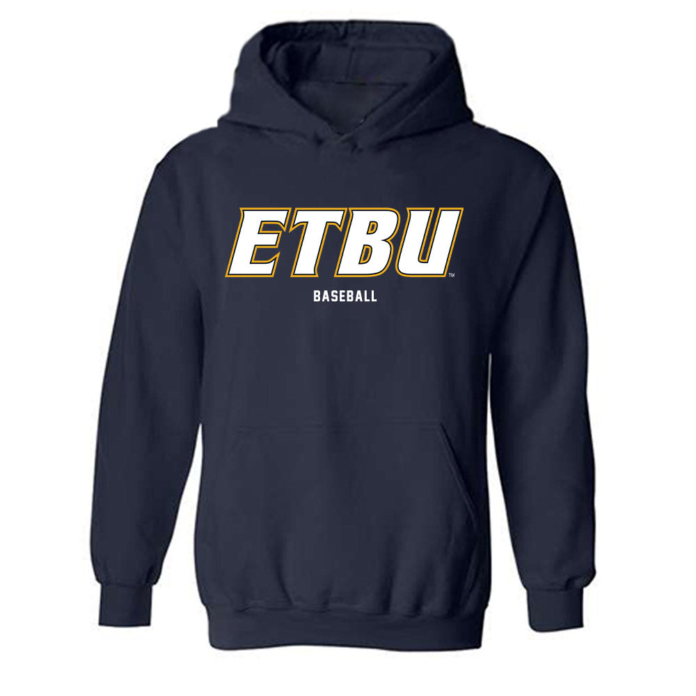 ETBU - NCAA Baseball : Benjamin Barnes - Classic Shersey Hooded Sweatshirt-0