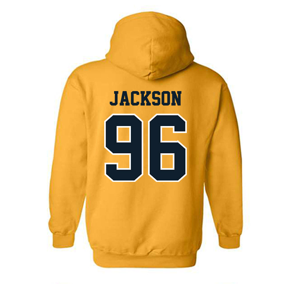 ETBU - NCAA Football : Jamaal Jr Jackson - Classic Shersey Hooded Sweatshirt-1