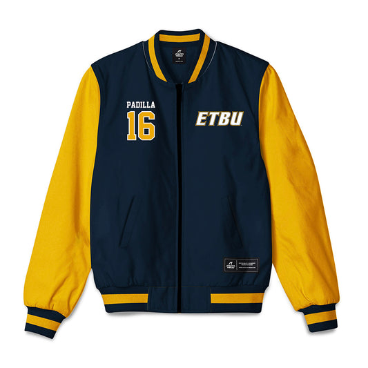 ETBU - NCAA Men's Soccer : Rene Padilla - Bomber Jacket-0