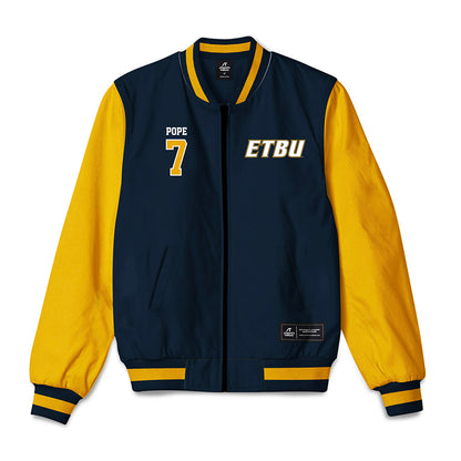 ETBU - NCAA Beach Volleyball : Brenna Pope - Bomber Jacket-0