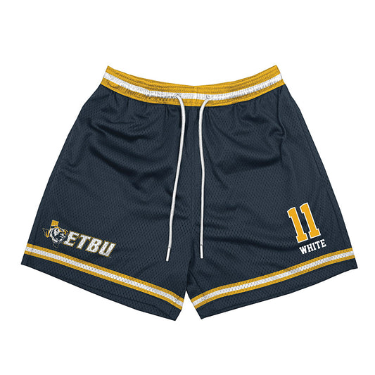 ETBU - NCAA Men's Basketball : Campbell White - Shorts-0