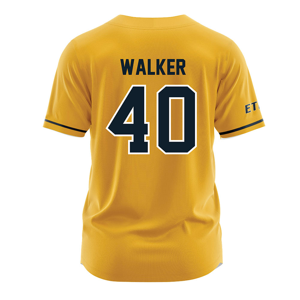 ETBU - NCAA Baseball : Gavin Walker - Gold Jersey-1