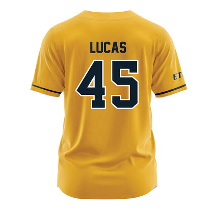 ETBU - NCAA Baseball : Cooper Lucas - Gold Jersey-1