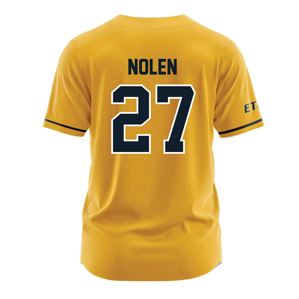 ETBU - NCAA Baseball : Kahne Nolen - Gold Jersey-1