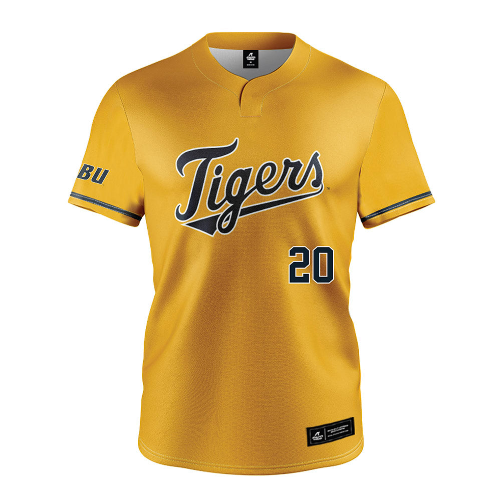 ETBU - NCAA Baseball : Forrest Davis - Gold Jersey-0