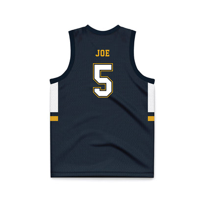 ETBU - NCAA Men's Basketball : Joshua Joe - Navy Basketball Jersey-1