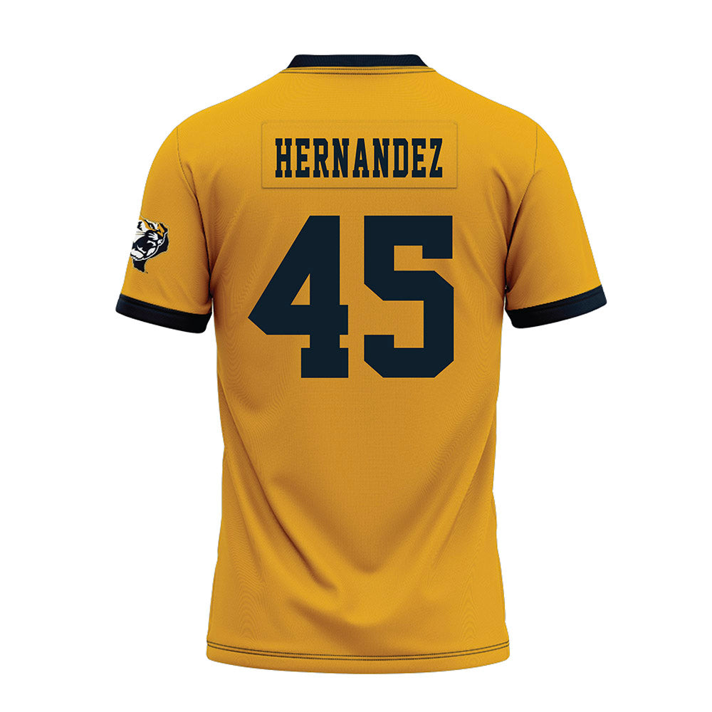 ETBU - NCAA Football : Aidan Hernandez - Gold Premium Football Jersey-1