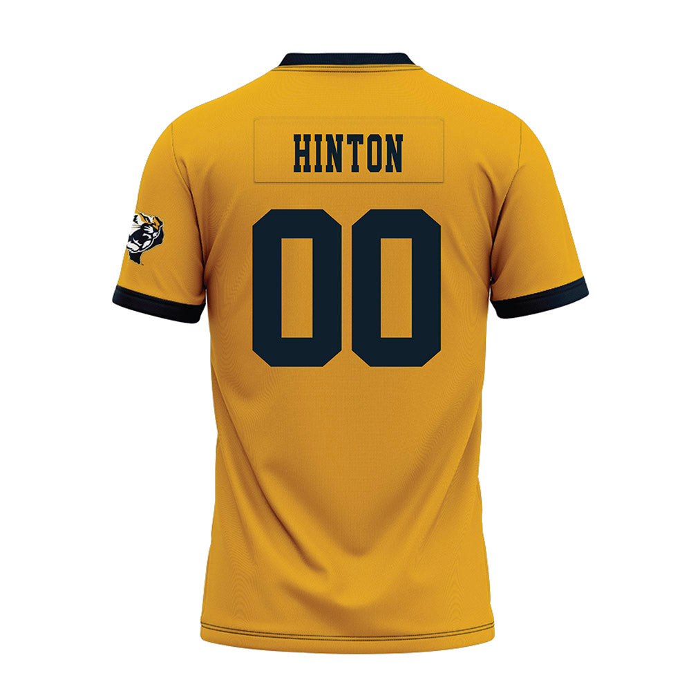 ETBU - NCAA Football : Torryan Hinton - Gold Premium Football Jersey-1