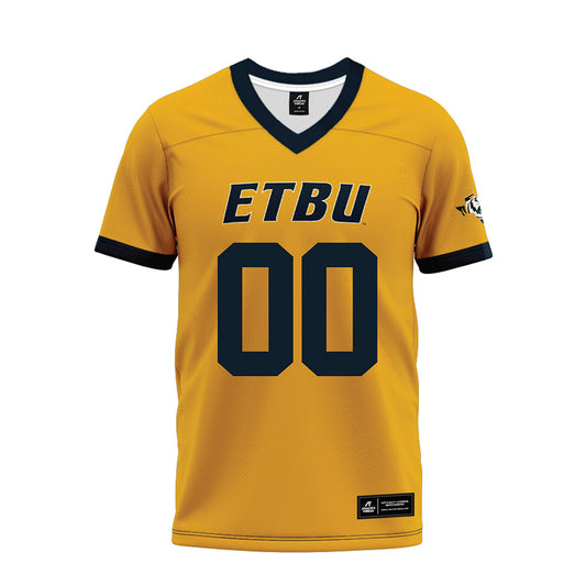 ETBU - NCAA Football : Torryan Hinton - Gold Premium Football Jersey-0