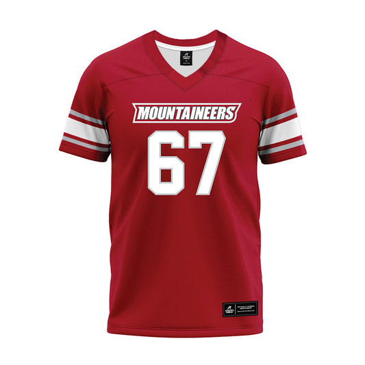 Western - NCAA Football : Brayden Skinner - Crimson Maroon Premium Football Jersey-0