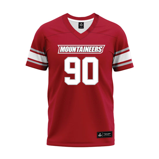 Western - NCAA Football : Jackson Garrett - Crimson Maroon Premium Football Jersey-0