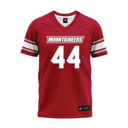 Western - NCAA Football : Jack Ward - Crimson Maroon Premium Football Jersey-0