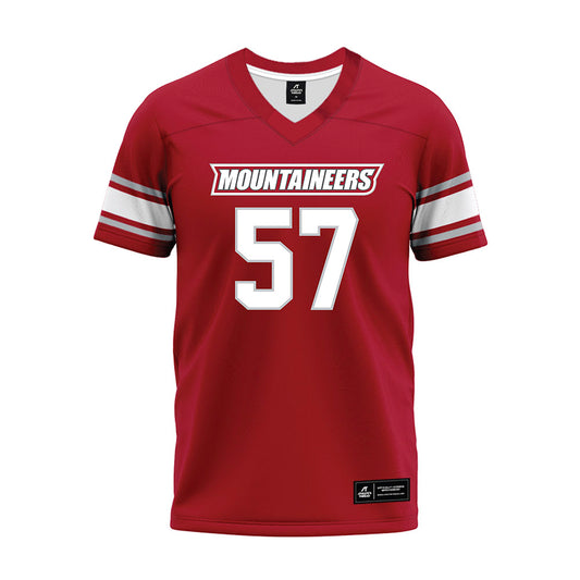 Western - NCAA Football : Jake Tapia - Crimson Maroon Premium Football Jersey-0