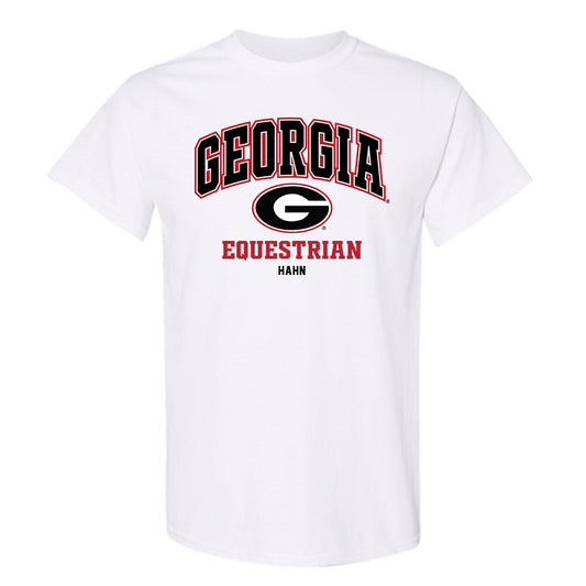 Georgia - NCAA Equestrian : Aggie Hahn - Sports Shersey T-Shirt-0