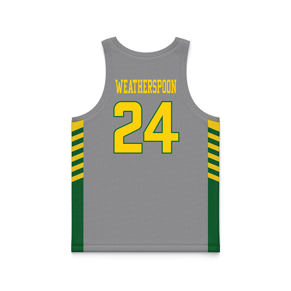  - NCAA Women's Basketball : Jeana Weatherspoon - Grey Basketball Jersey-1