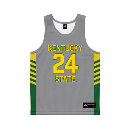 - NCAA Women's Basketball : Jeana Weatherspoon - Grey Basketball Jersey-0