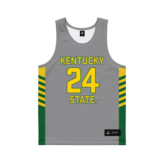 - NCAA Women's Basketball : Jeana Weatherspoon - Grey Basketball Jersey-0