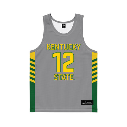 KYSU - NCAA Women's Basketball : Aminata Seck - Grey Basketball Jersey-0