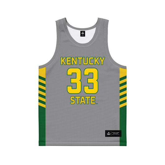 KYSU - NCAA Women's Basketball : Saniah Sandlin - Grey Basketball Jersey-0