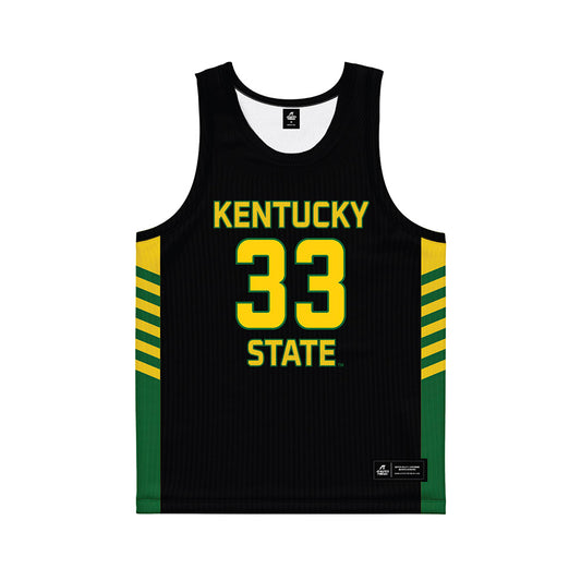 KYSU - NCAA Women's Basketball : Saniah Sandlin - Black Basketball Jersey-0