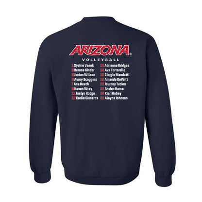 Arizona - NCAA Women's Volleyball : - Roster Crewneck Sweatshirt-1