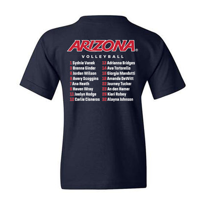 Arizona - NCAA Women's Volleyball : - Roster Youth T-Shirt-1