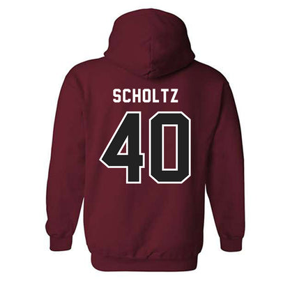 Lenoir Rhyne - NCAA Baseball : Larson Scholtz - Classic Shersey Hooded Sweatshirt-1