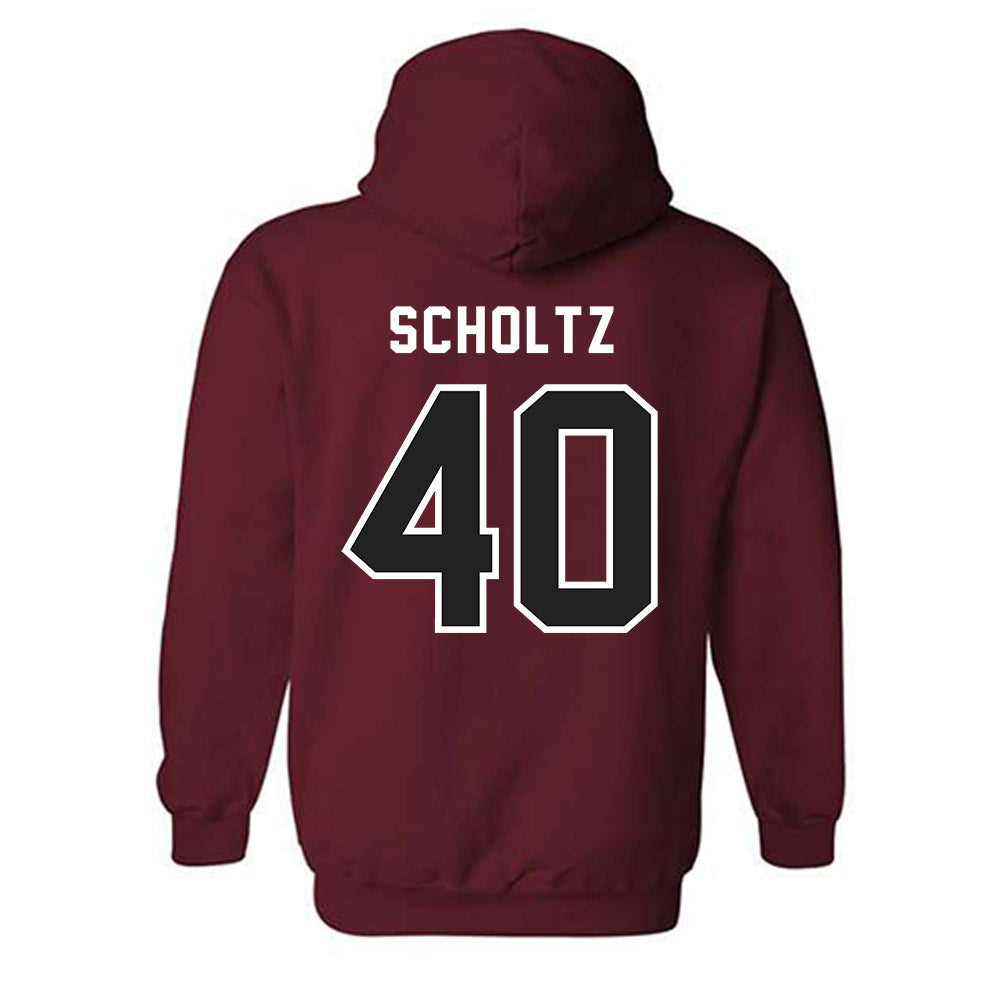 Lenoir Rhyne - NCAA Baseball : Larson Scholtz - Classic Shersey Hooded Sweatshirt-1
