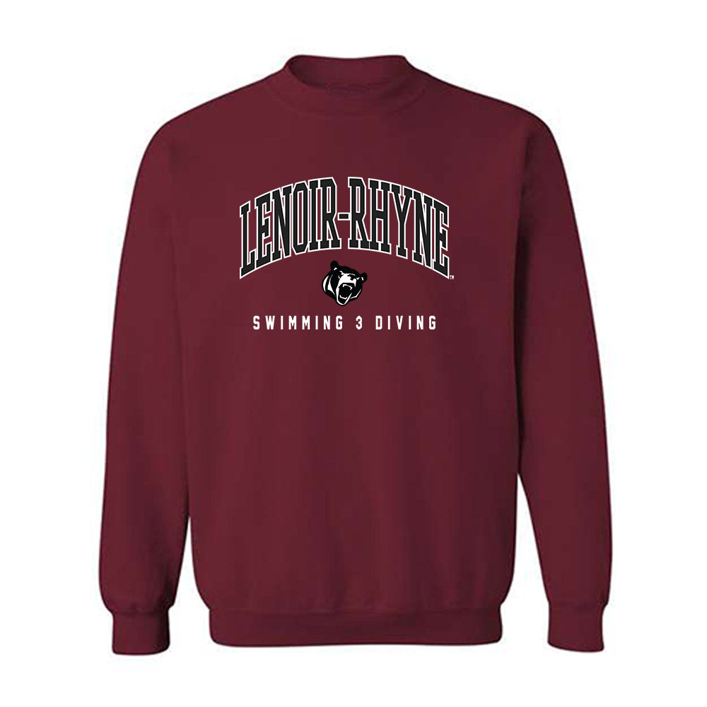 Lenoir Rhyne - NCAA Men's Swimming & Diving : Michael Caram - Classic Shersey Crewneck Sweatshirt-0