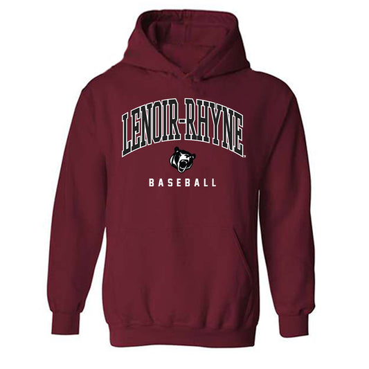 Lenoir Rhyne - NCAA Baseball : Larson Scholtz - Classic Shersey Hooded Sweatshirt-0