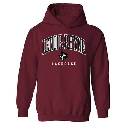 Lenoir Rhyne - NCAA Men's Lacrosse : Nolan Goddard - Classic Shersey Hooded Sweatshirt-0