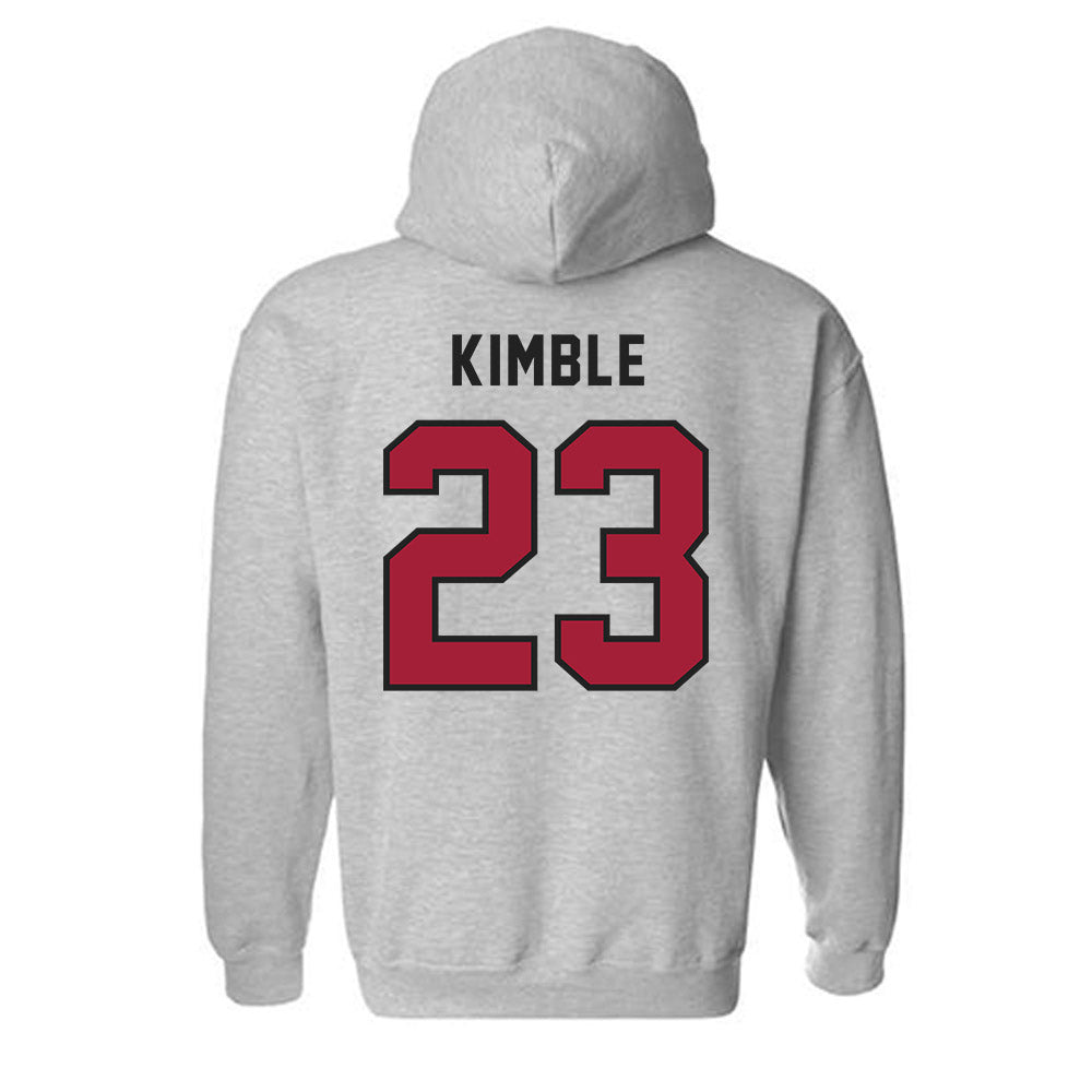 Lenoir Rhyne - NCAA Men's Basketball : Blessin Kimble - Classic Shersey Hooded Sweatshirt-1
